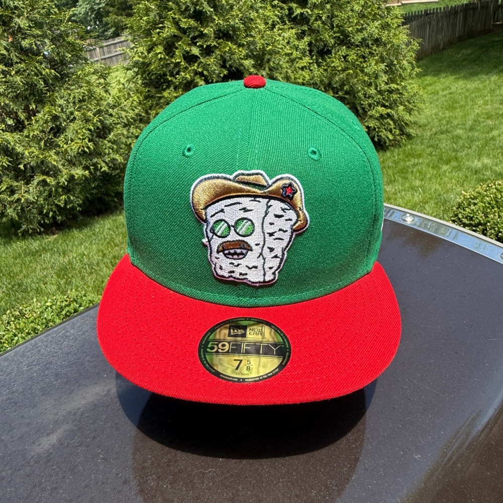 Frisco RoughRiders MiLB Copa de la Diversión New Era 59FIFTY Hat Cap 7 5/8 New